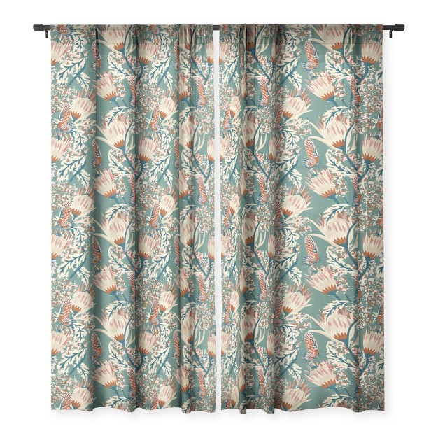 X 84 quot Single Panel Sheer Window Curtain Deny Designs