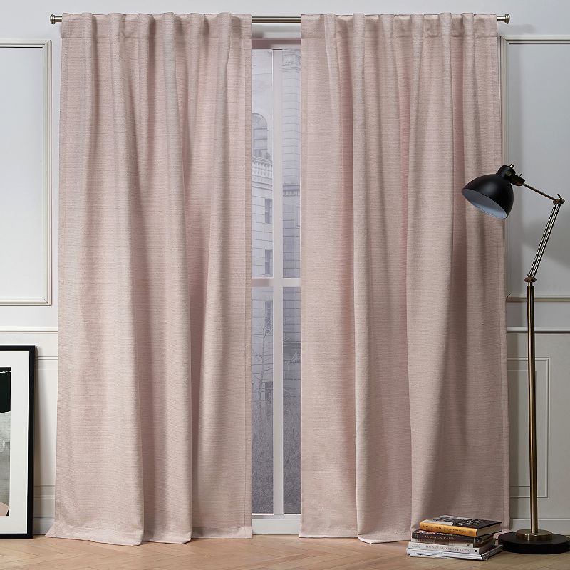 Nicole Miller NY 2-pack New York Mellow Slub Textured Window Curtains