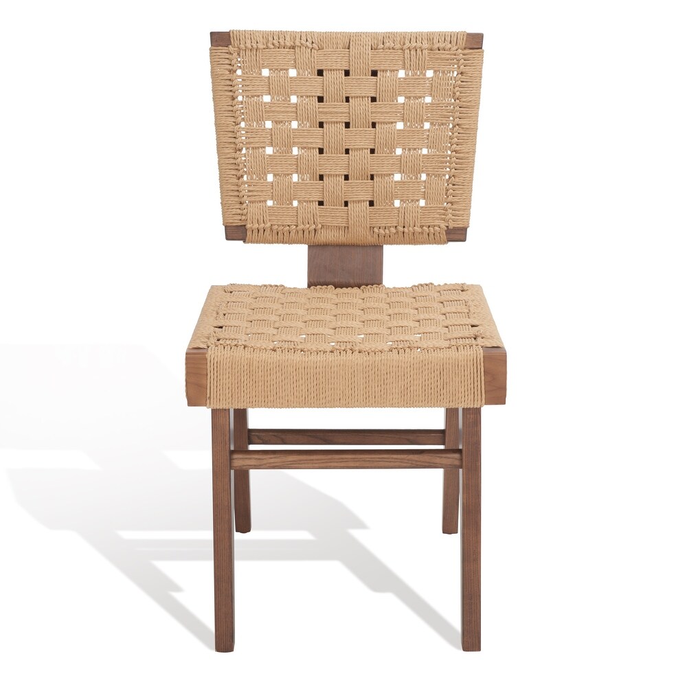 SAFAVIEH Couture Susanne Woven Dining Chair (Set of 2)   19 in. W x 24 in. D x 35 in. H