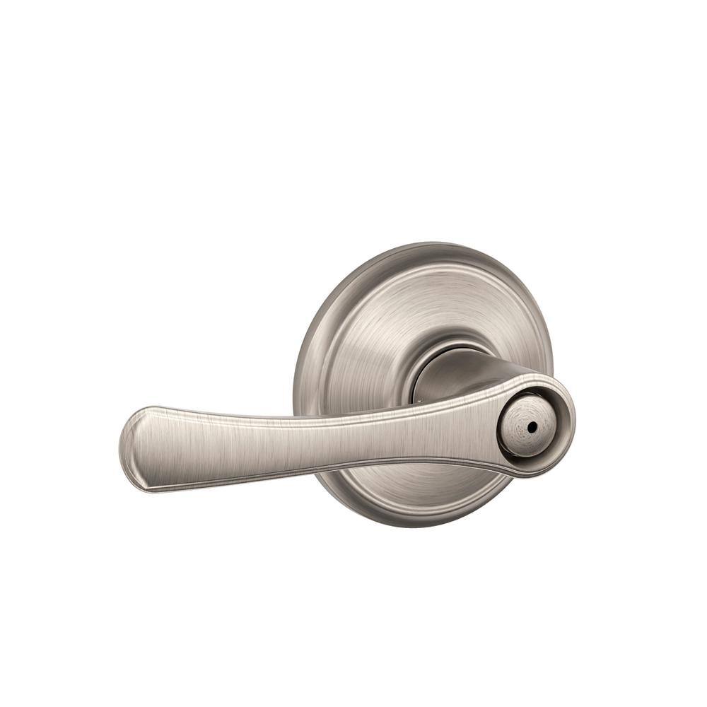 Schlage Avila Satin Nickel Privacy BedBath Door Handle F40 VLA 619