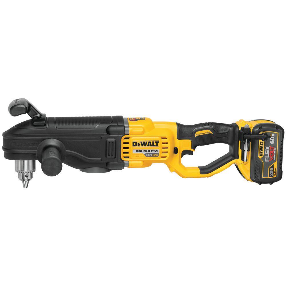 DW FLEXVOLT 60V MAX Cordless In-line 12 in. Stud and Joist Drill with E-Clutch and (1) FLEXVOLT 9.0Ah Battery DCD470X1