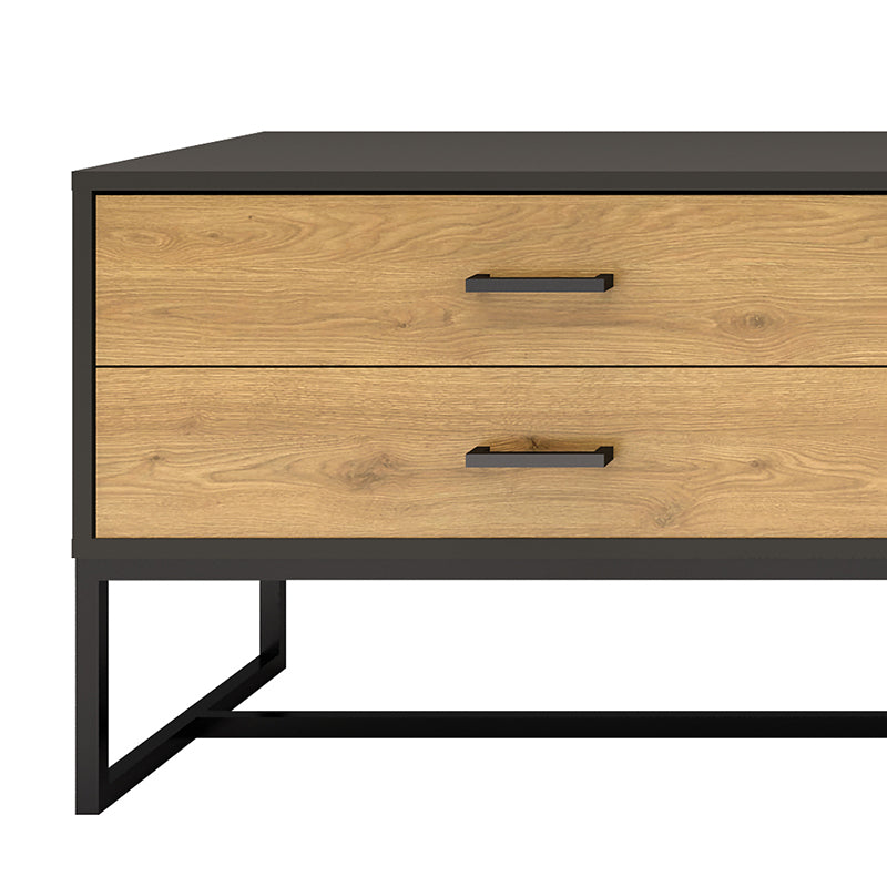 AMSTER Entertainment TV Unit - 1.6M Natural & Black