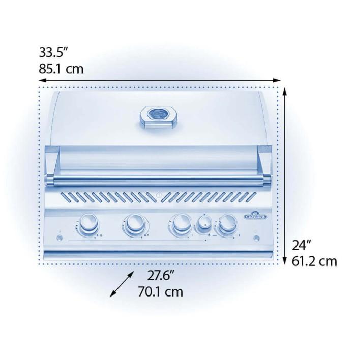 Napoleon Bbq BIG32RBNSS1 Built-In 700 Series 32 With Infrared Rear Burner , Natural Gas, Stainless Steel