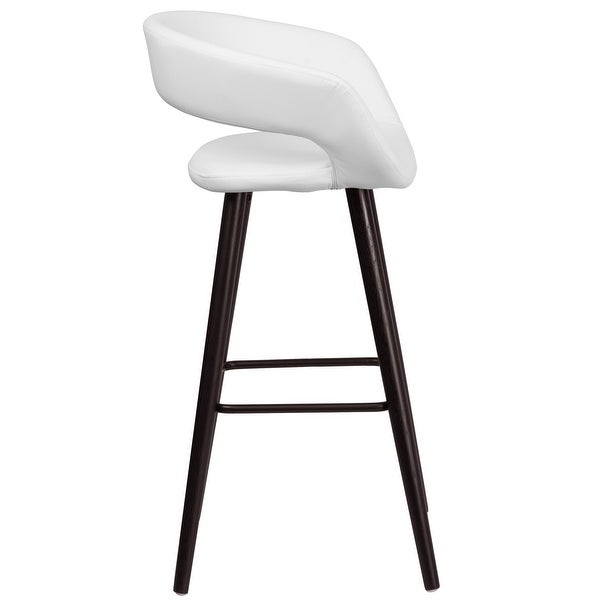 2 Pk. 29'' High Contemporary Barstool with Wood Frame - 22