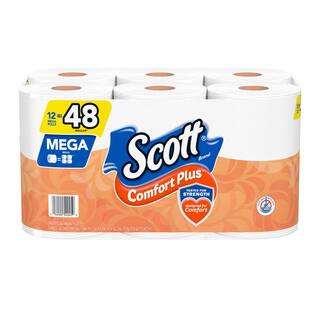 Scott Mega Roll Comfort Plus Toilet Paper (425 Sheets Per Roll 12 Rolls Per-Pack) (4 Pack of 12 Rolls per Pack) 54245