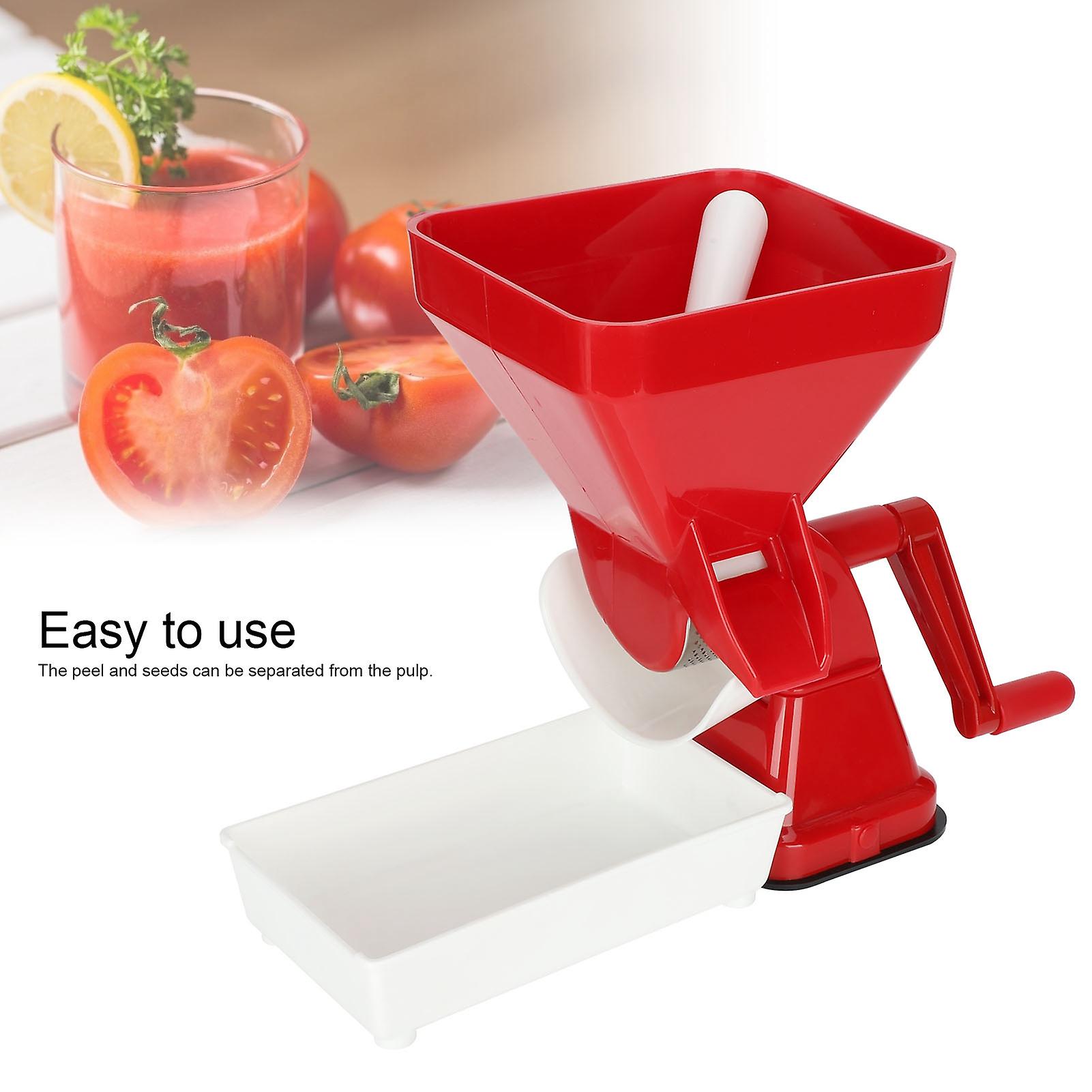 Tomato Juicer Strainer， Manual Tomato Press Machine， Tomato Juicer Sauce Maker With Suction Cup Base And Container For Home Kitchen Vegetables Fruits