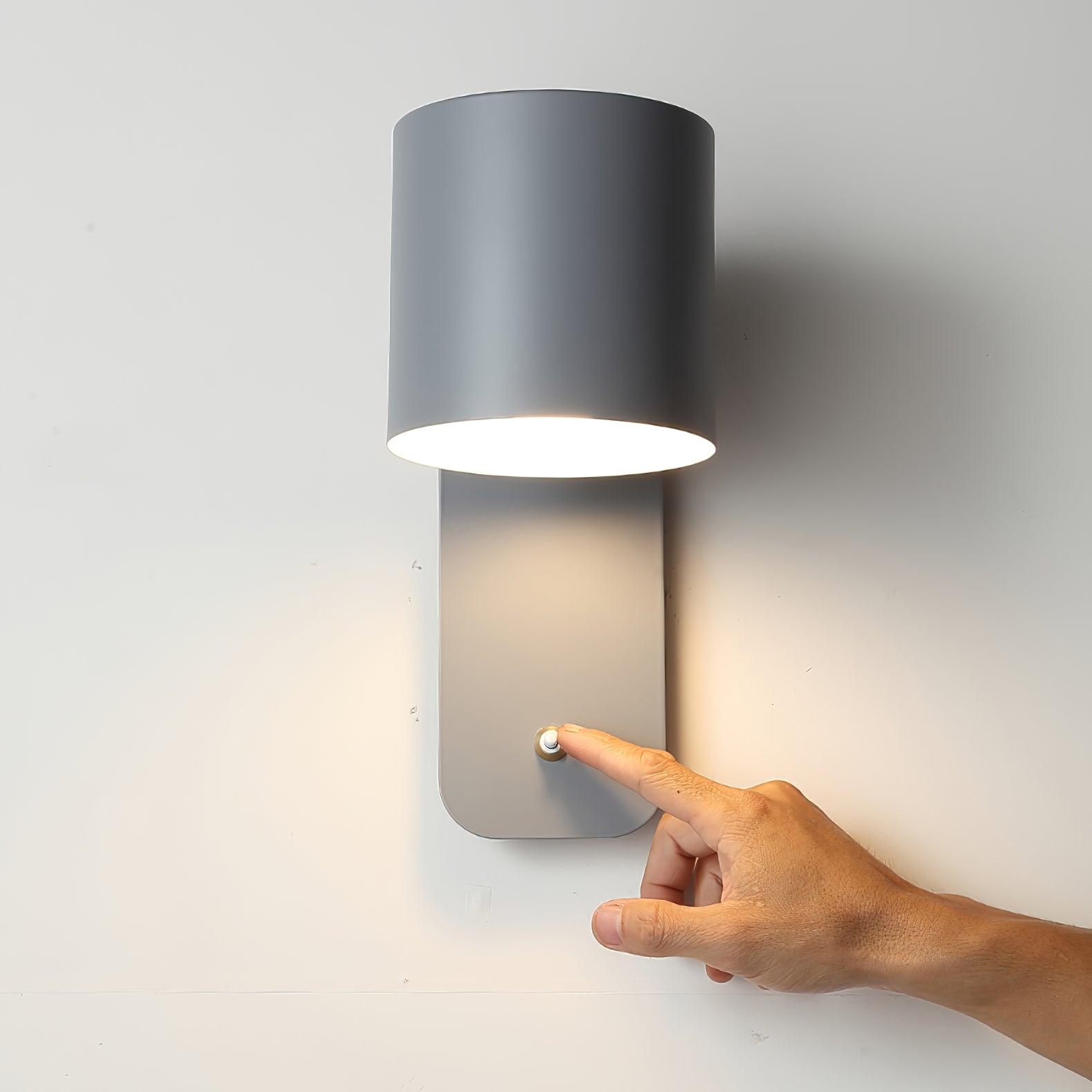 Rotatable Cylinder Plug-in Wall Lamp