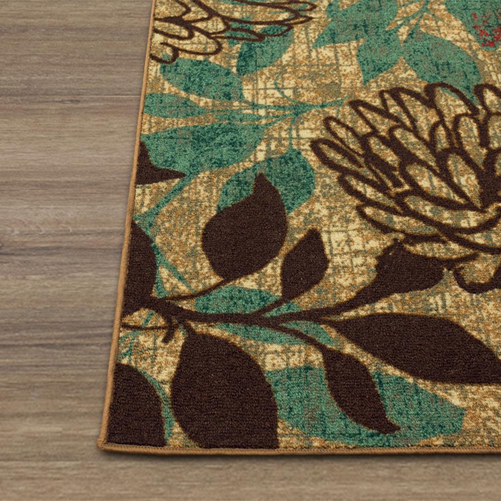 Mohawk 5and#8242; x 8and#8242; Beige Floral Botanical Outdoor Rug