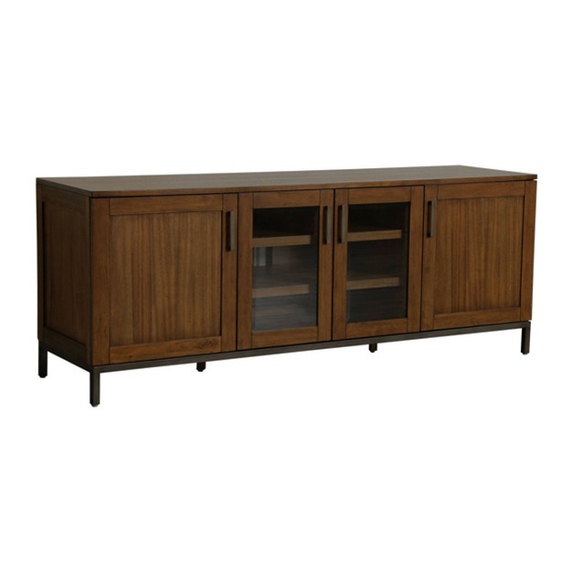 Amanda Tv Stand For Tvs Up To 55 quot Walnut Abbyson Living