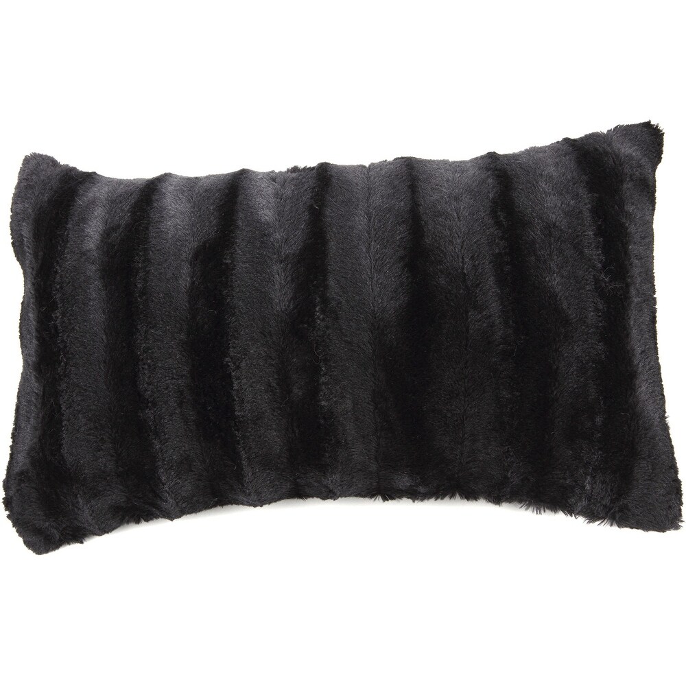 Cheer Collection FauxFur Throw Pillow Cover