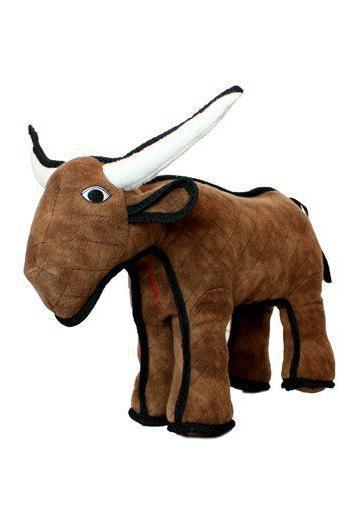 Tuffy Barnyard Bevo Bull Dog Toy， Small