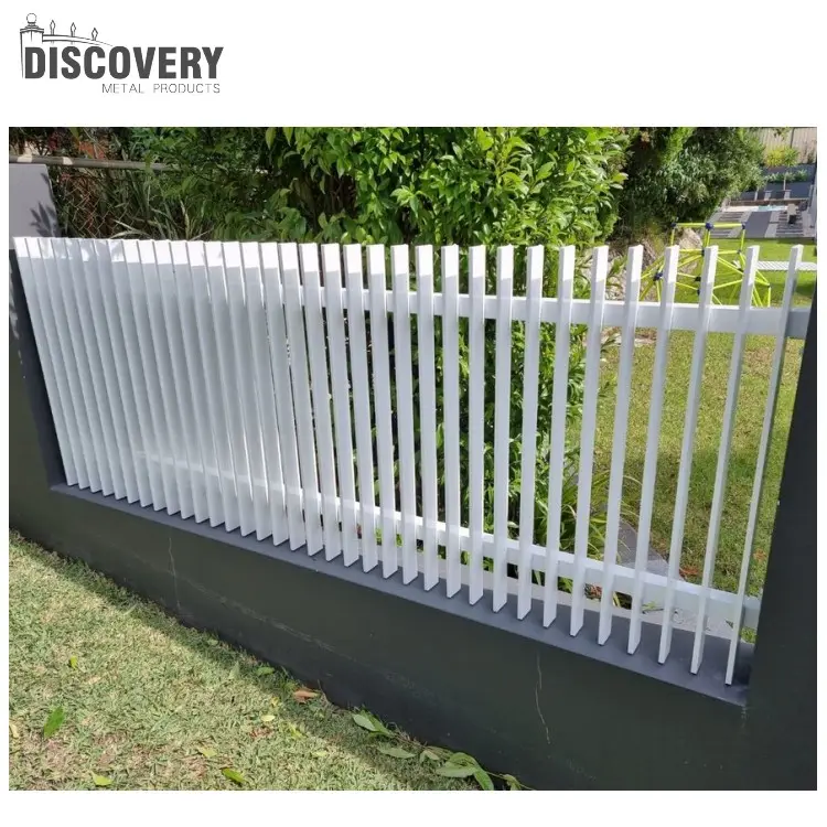 factory supply aluminum blade fence hot sell aluminum slat fence vertical for outside