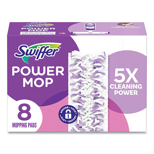 Procter and Gamble Swiffer PowerMop Mopping Pads | 15.4 x 5.3， 8