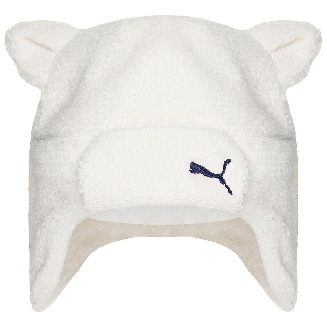 Puma Minicats Fleece Kids White/Navy Hat Gloves Set 830151 01