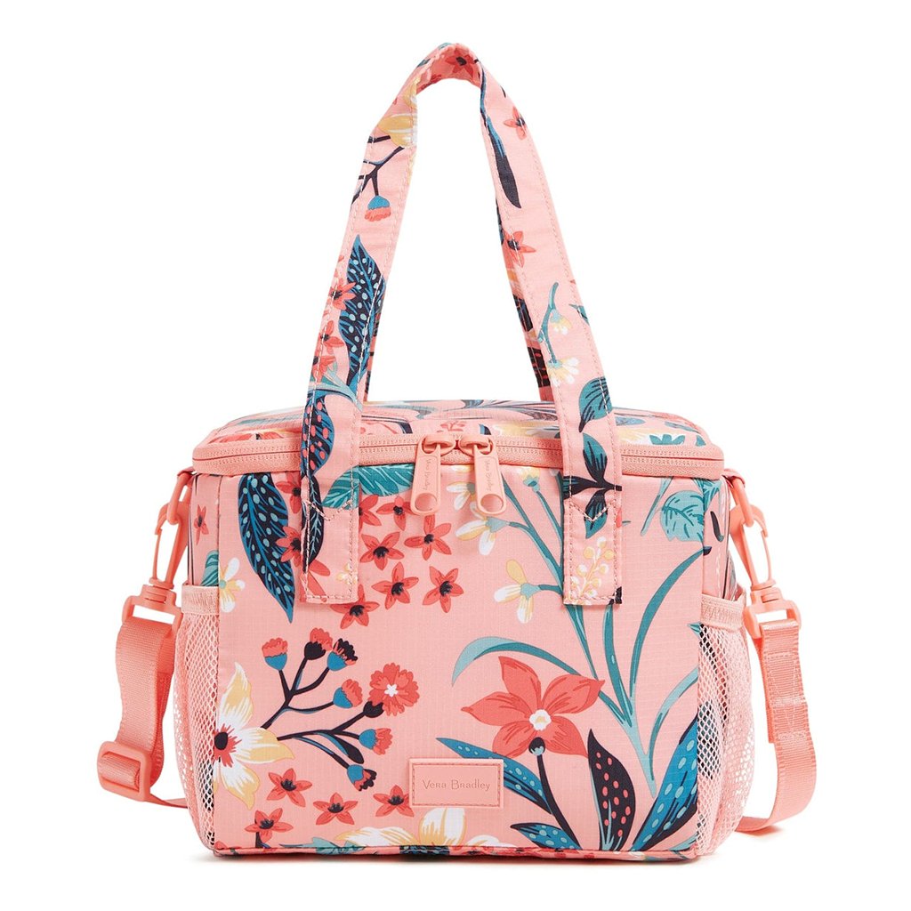 Vera Bradley  Lunch Cooler in Paradise Bright Coral