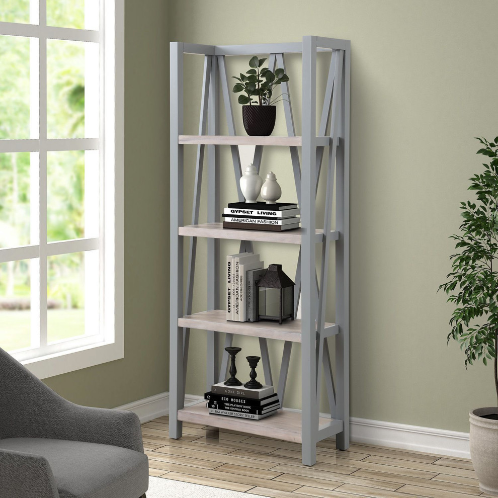 Parker House Americana Modern Etagere Bookcase   Transitional   Bookcases   by Unlimited Furniture Group  Houzz