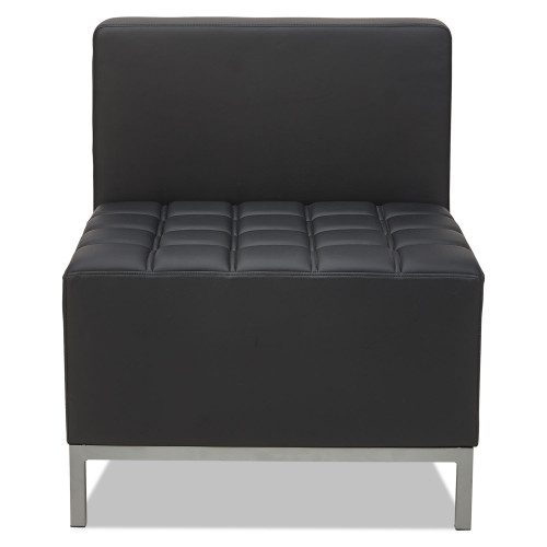 Alera QUB Series Armless L Sectional， 26.38w x 26.38d x 30.5h， Black (QB8116)