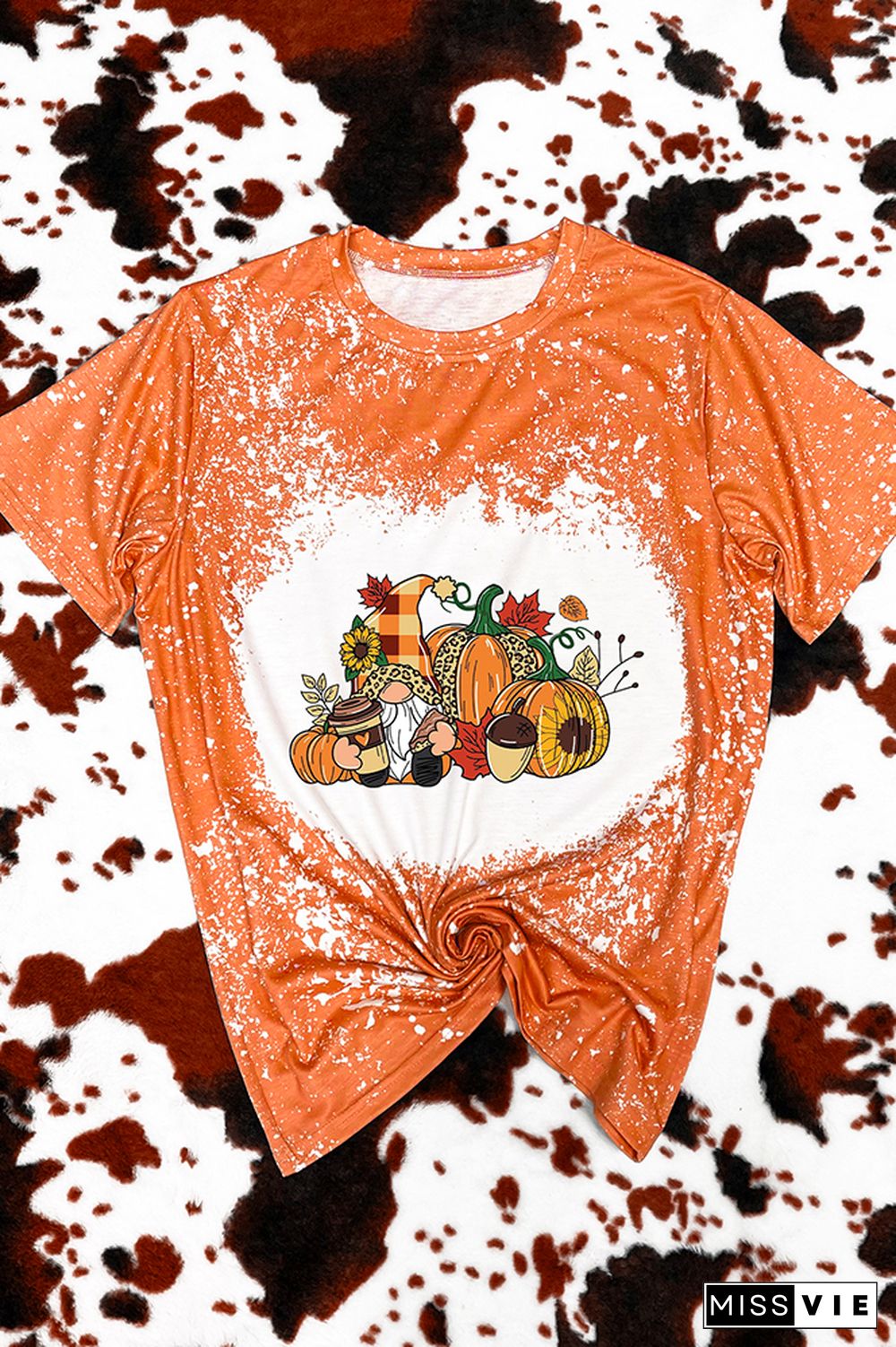 Thanksgiving Gnome Graphic Tee Wholesale