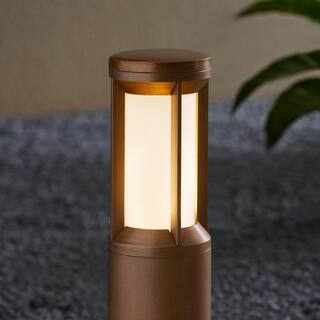 Hampton Bay Madison Low Voltage Copper Hardwired Integrated LED Weather Resistant Path Light KCS1501LM-01CP