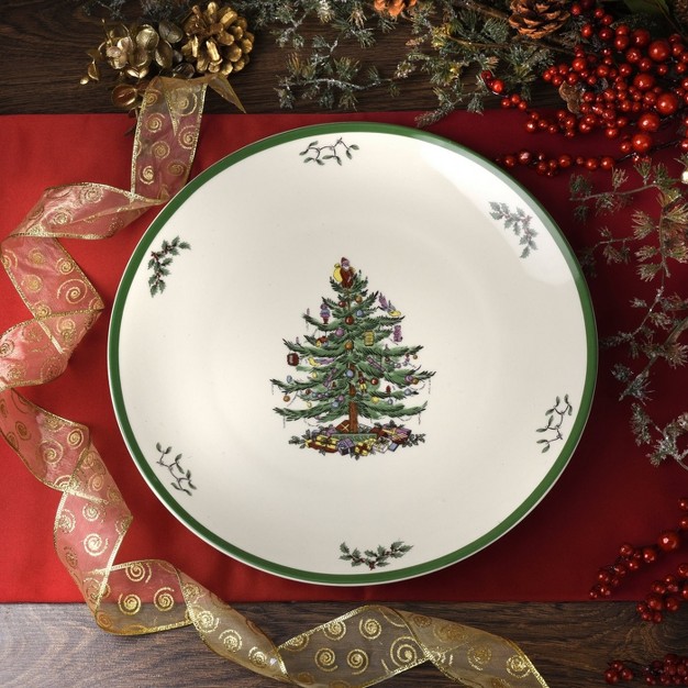 Spode Christmas Tree 14 Inch Round Platter 14 Inch