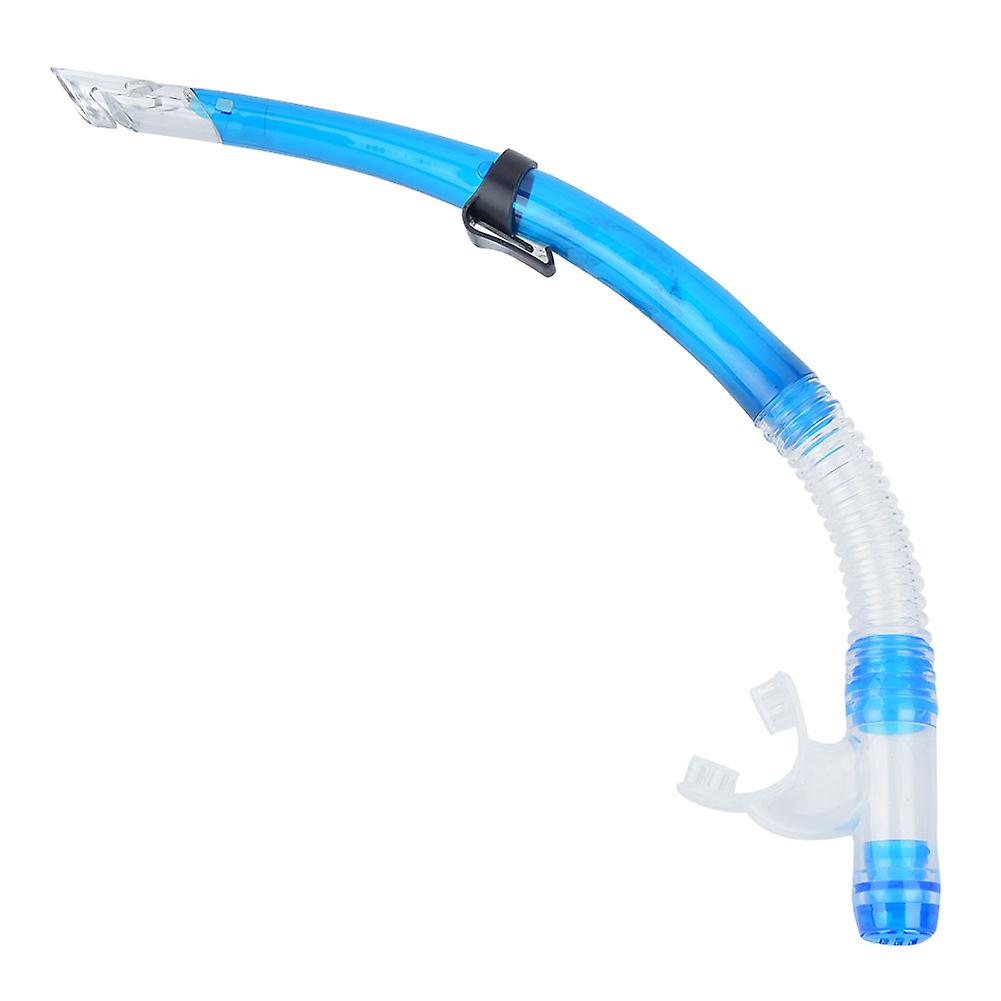 Professional Diving Snorkeling Breathing Tube Semi Dry Diving Swimming Equipment(transparent Blue )