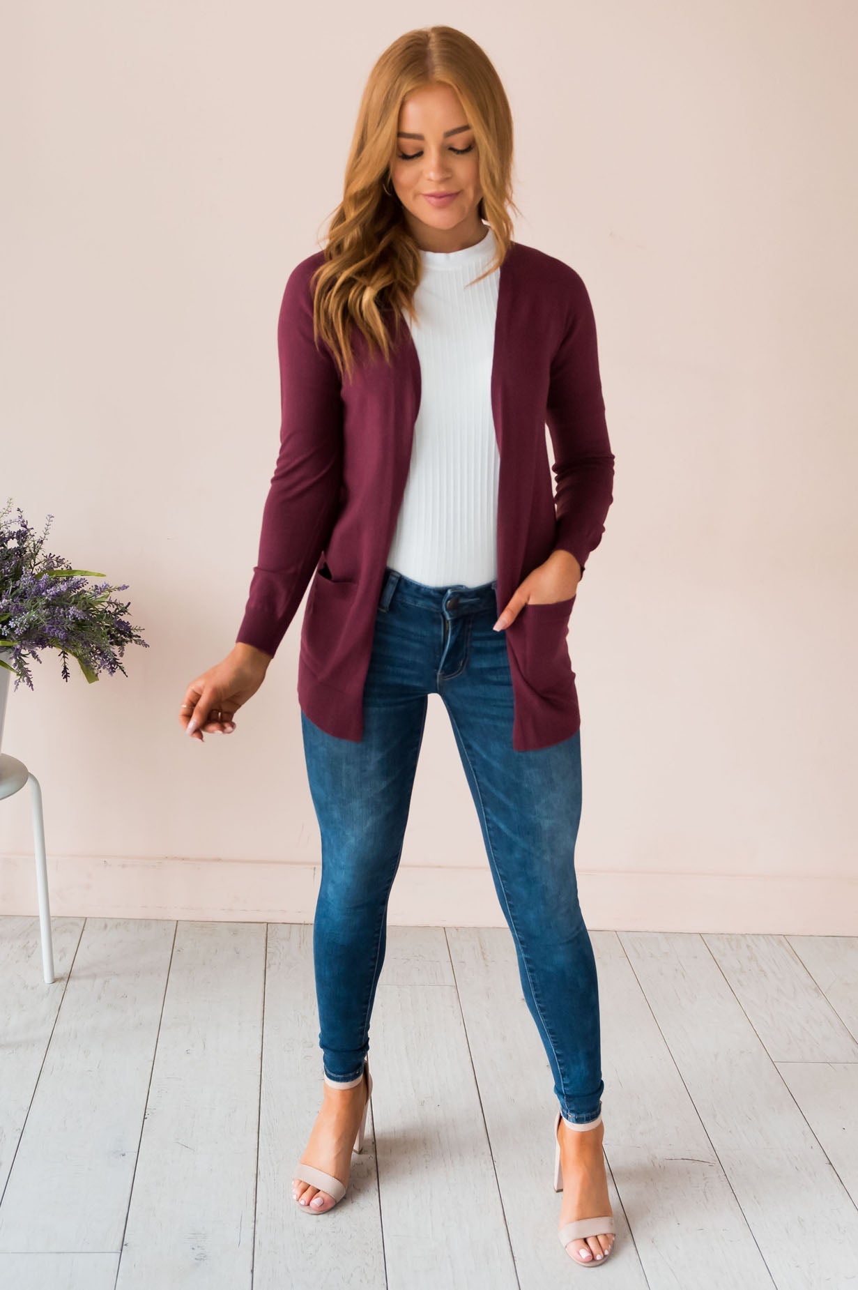 Keep Me Stylish Modest Front Pocket Cardigan