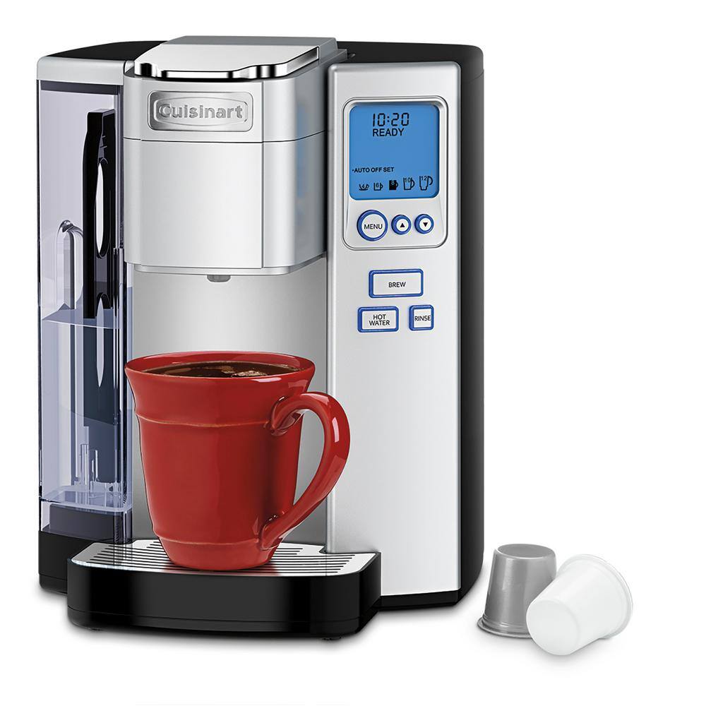 Cuisinart Premium Programmable 1-Cup Silver Single Serve Coffee Maker SS-10P1