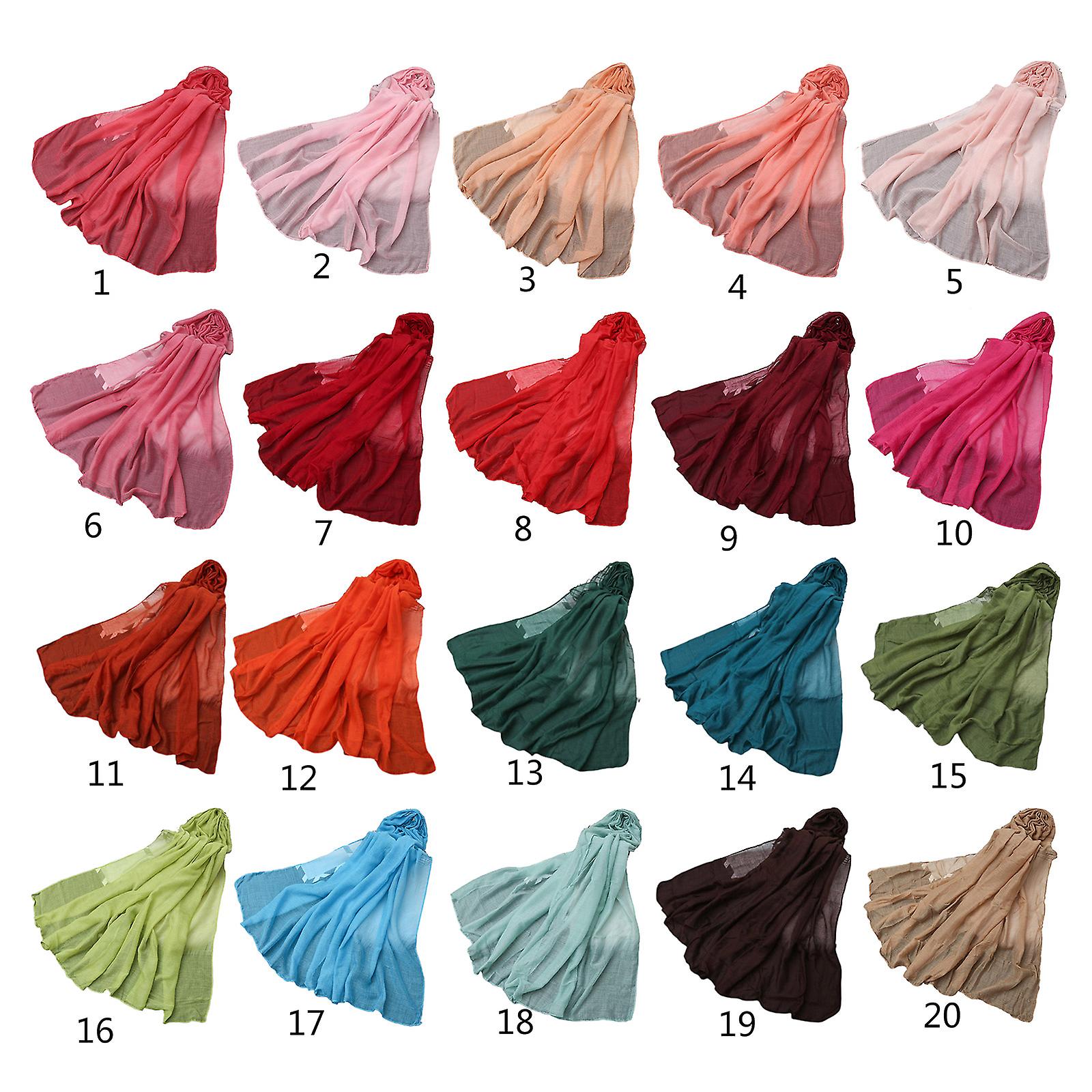 180x80cm Plain Solid Color Cotton Linen Shawl Women Hijabs Scarf Muslim Wide Scarve Wrap For Female Ladies Gifts