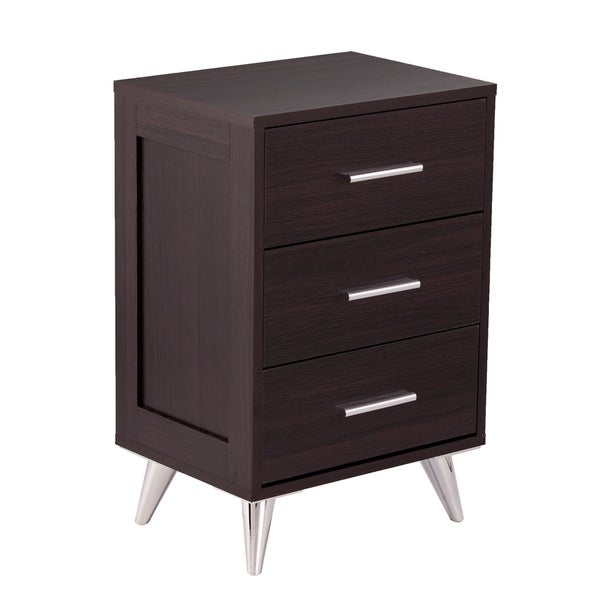 SEI Furniture Narva Mid-century Modern Storage Nightstand - - 25446841