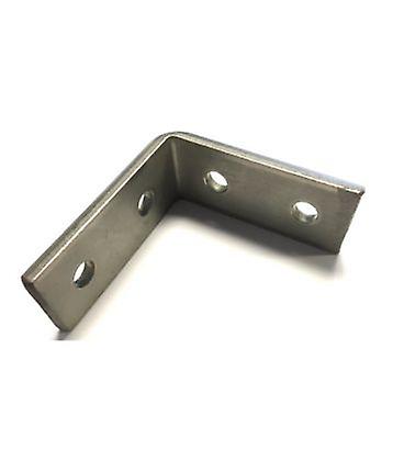 M10 4 Hole Angle Plate (1070) For Channels T304 Stainless Steel (as Unistrut / Oglaend)