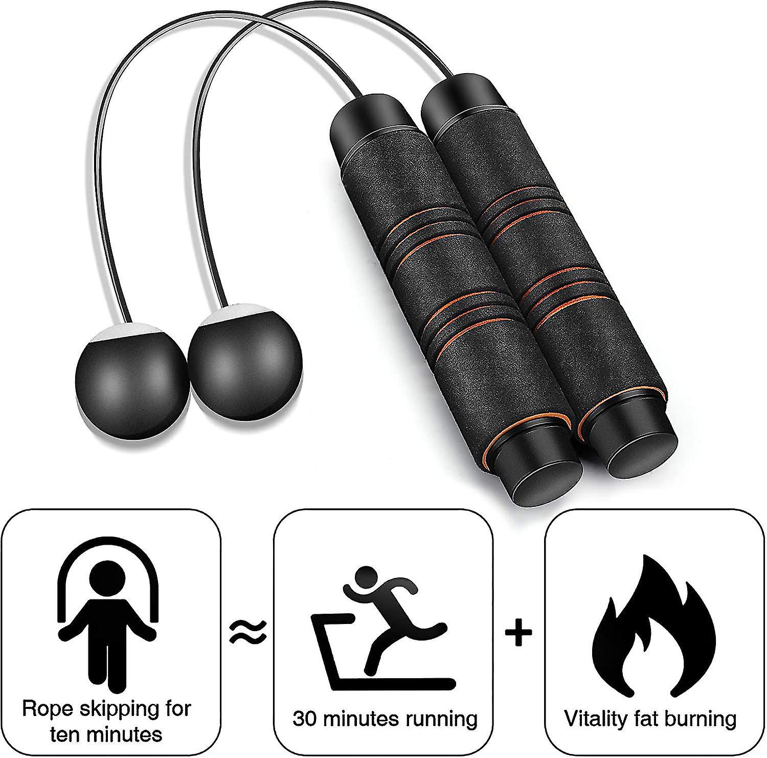 Cordless Jump Rope Exercise Ropeless Jump Ropes - Adjustable Skipping Rope For Indoor Outdoor Fitness Workout， Speed Training， Speed Balls Jump Rope F