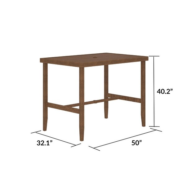 COSCO Outdoor Living Villa Park Patio Bar Table