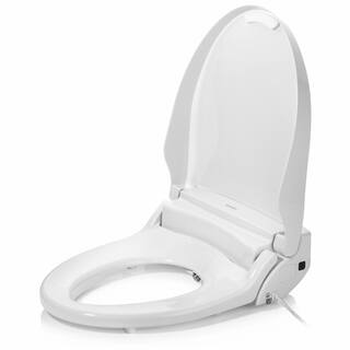 Brondell Swash Select Electric Bidet Seat for Elongated Toilets in White with Warm Air Dryer and Deodorizer DR802-EW