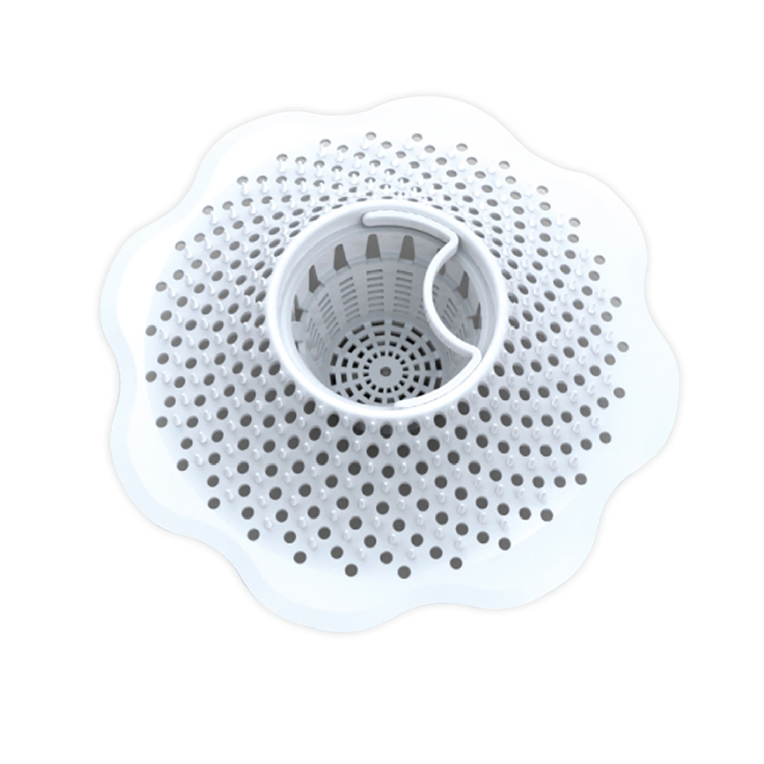 Ace White Plastic Hair Snare Drain Cover