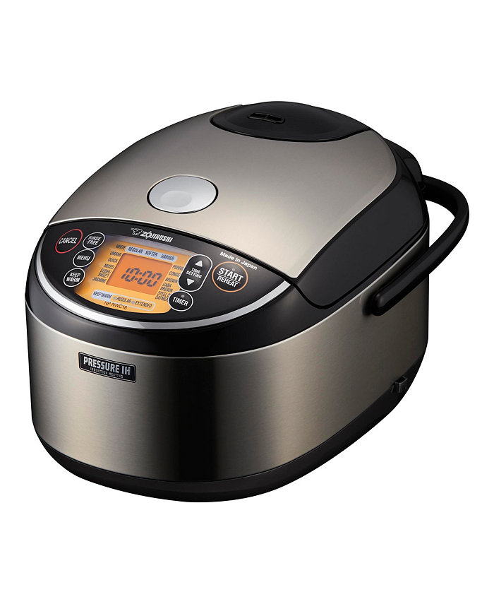 Zojirushi NP-NWC18XB 10 Cups Pressure Induction Heating System Rice Cooker and Warmer