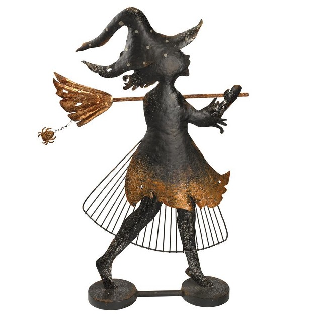 Design Toscano Bewitched Blaise Metal Silhouette Witch Statue