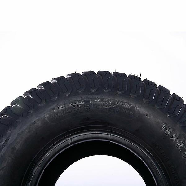 Lawn Mower Tractor Tire 15x6.00 6 Millionparts P332 4 Ply Color: Black 11487