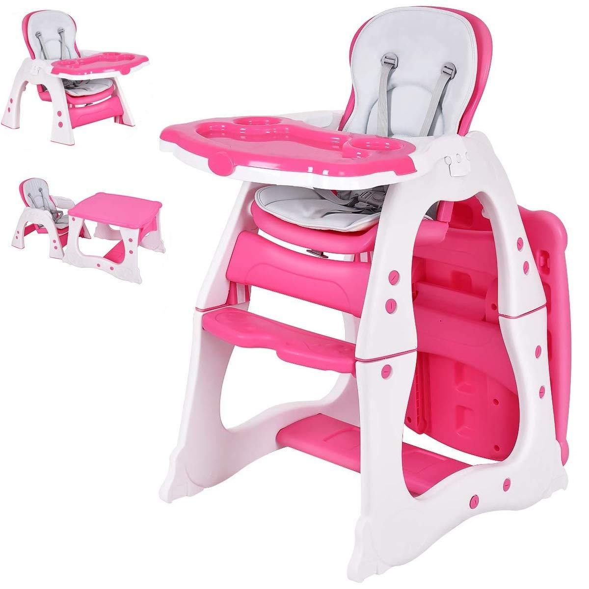 Baby High Chair, 3 in 1 Infant Table and Chair Set