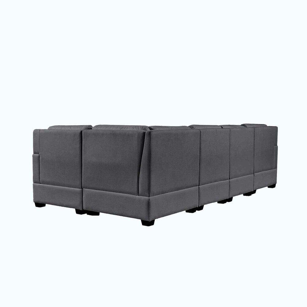 Sectional Modular Sofa with 2 Tossing cushions