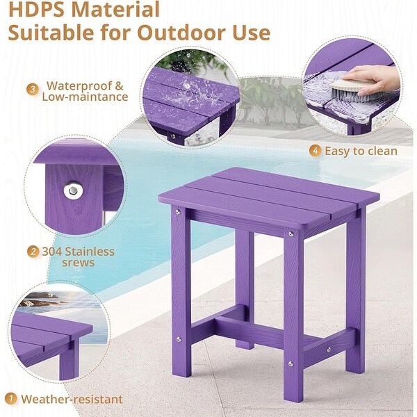 Outdoor Side Table，HDPS Small Outdoor Table