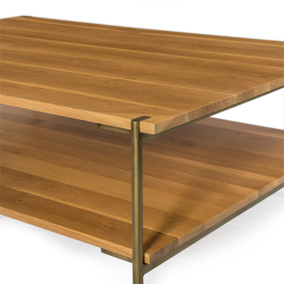 Carlisle Coffee Table Natural Oak   Contemporary   Coffee Tables   by The Khazana Home Austin Furniture Store  Houzz