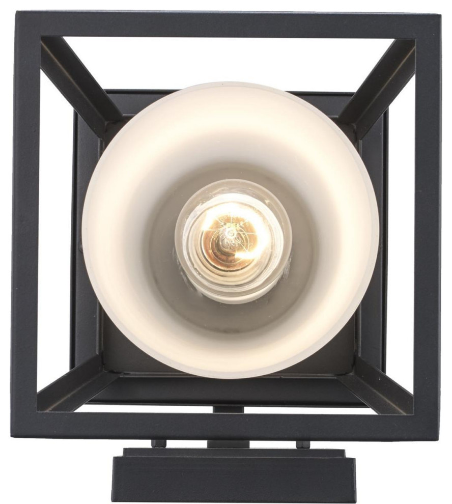 Kingsbury 1 Light Outdoor Wall Light  Black   Transitional   Outdoor Wall Lights And Sconces   by Lighting New York  Houzz