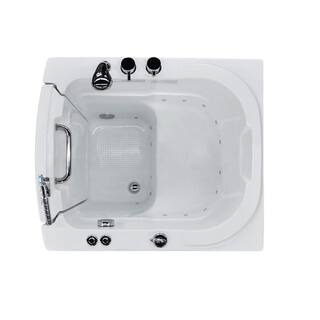 Universal Tubs HD Series 32 in. x 38 in. Left Swinging Door Walk-In Air Tub in White HD3238LWA