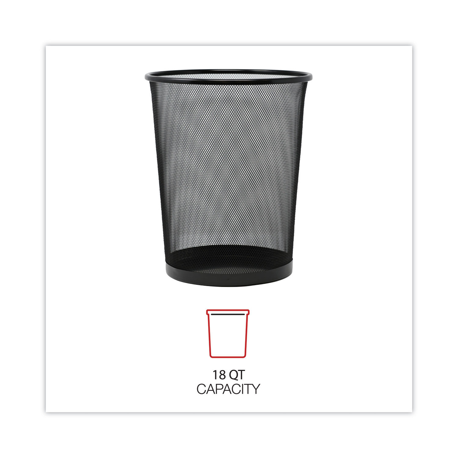 Mesh Wastebasket by Universalandreg; UNV20008