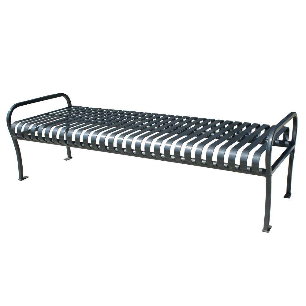 Paris 6 ft. Black Premier Backless Bench 460-076-0006