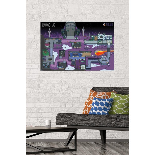 Trends International Among Us Polus Map Unframed Wall Poster Prints