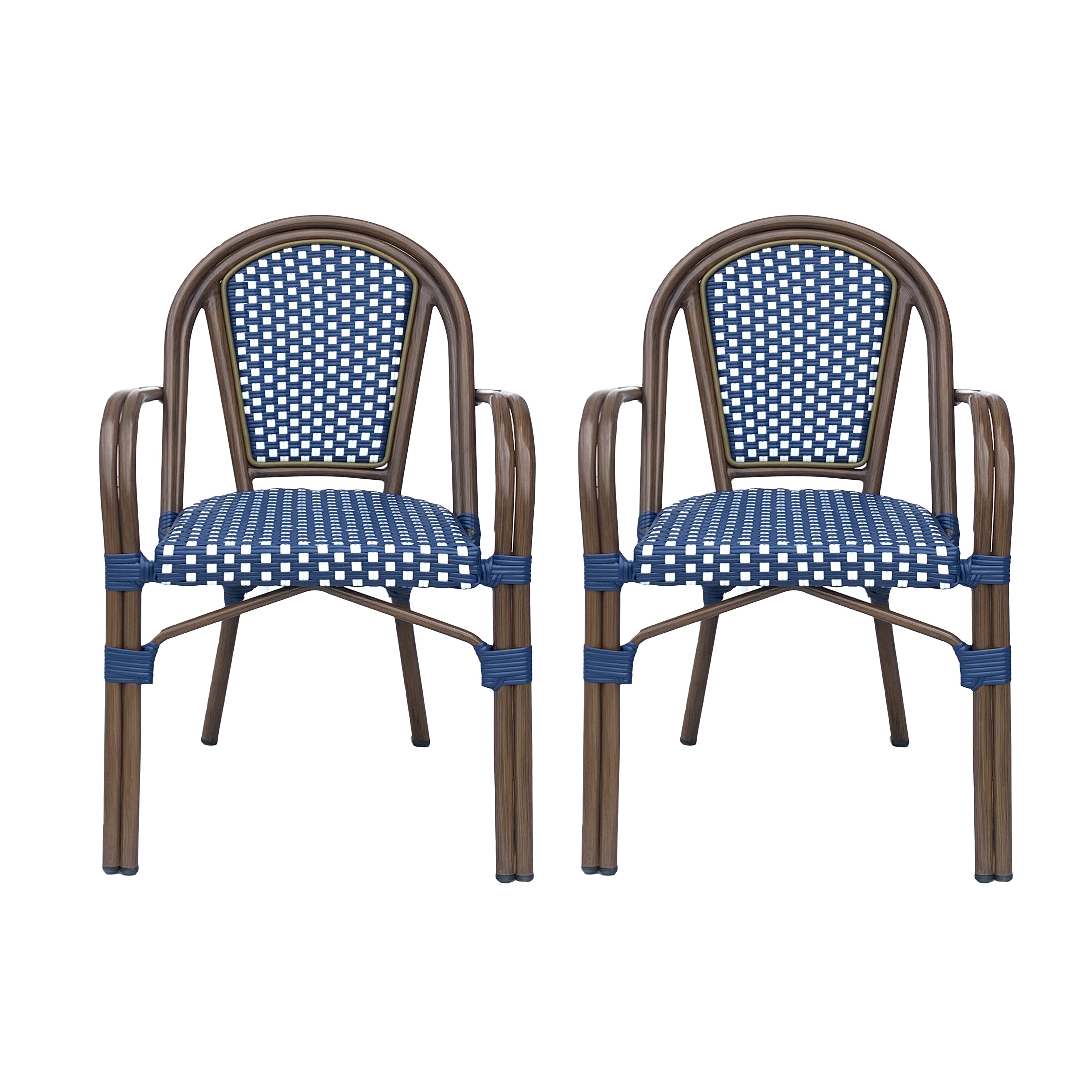 Symonds Outdoor French Bistro Chairs, Set of 2