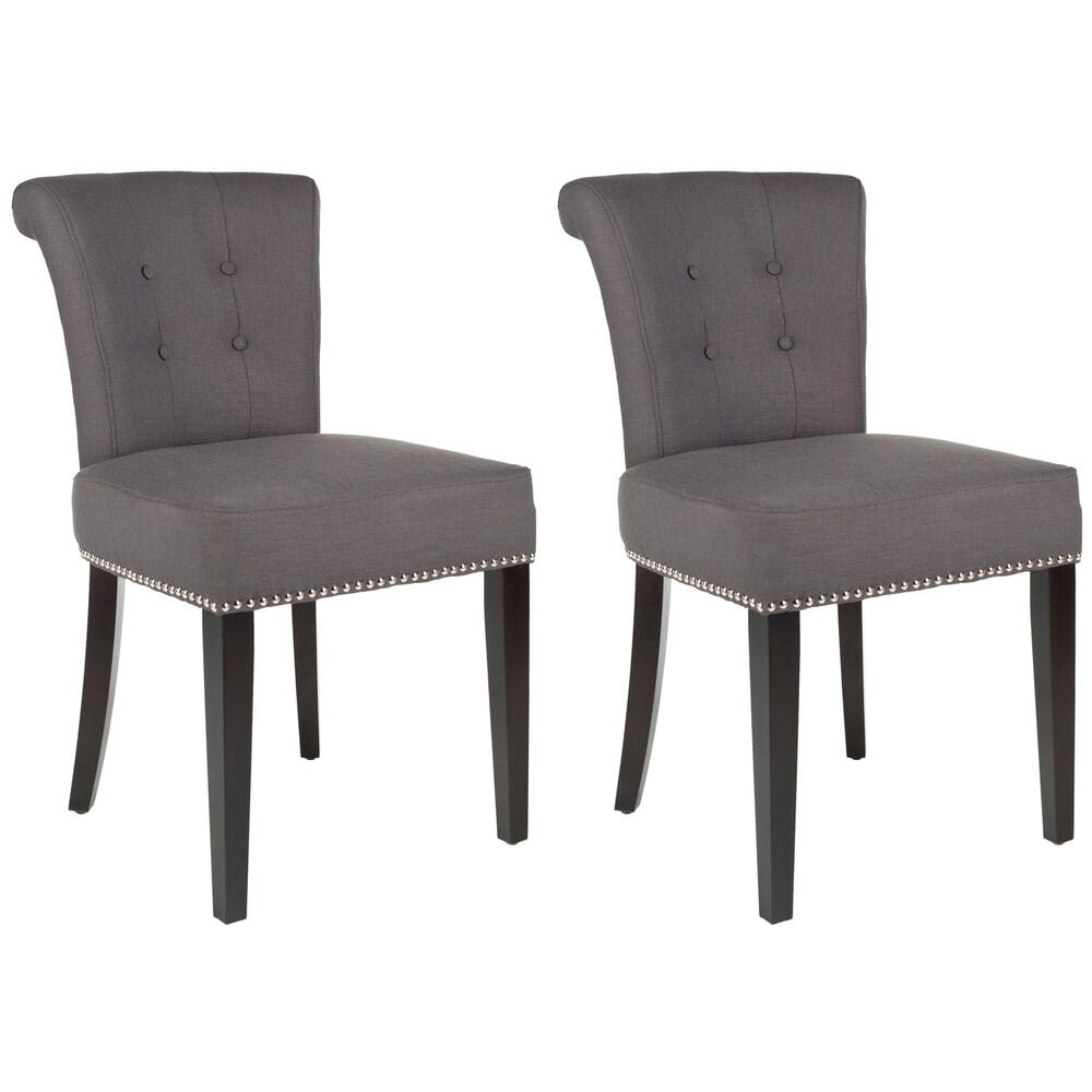 SAFAVIEH En Vogue Dining Carrie Polyester Dining Chairs (Set of 2)   19.5\