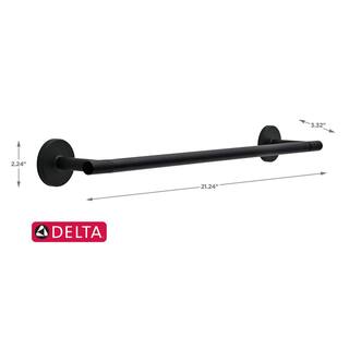 Delta Lyndall 18 in. Towel Bar in Matte Black LDL18-MB