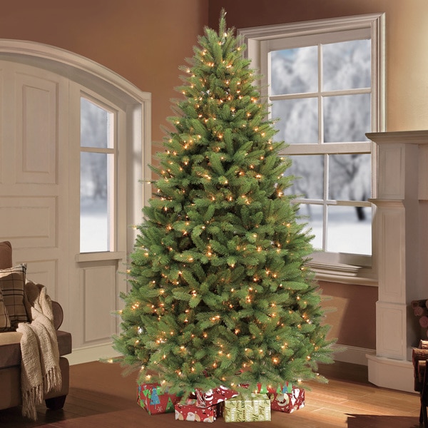 Puleo International 7.5foot Prelit Douglas Fir Artificial Christmas Tree